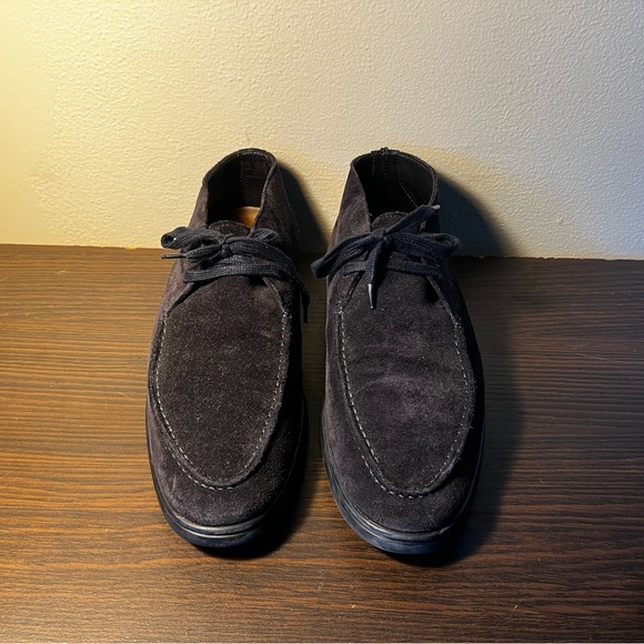 SUITSUPPLY Navy Suede Chukka Boot 10 - Picture 2 of 4